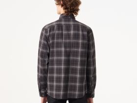 Мужская хлопковая рубашка Lacoste в клетку