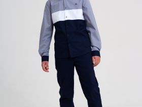 Сорочка текстильная для мальчиков (regular fit)