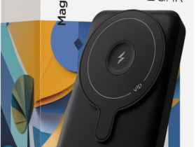 Портативное зарядное устройство VLP Dual Magsafe Qi 10 000 мАч Чёрное