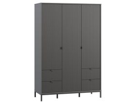 Распашной шкаф Трейвис 3-137x205 Графитовый