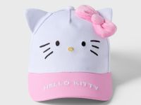 Бейсболка с вышивкой и ушками Hello Kitty для девочки Глория Джинс