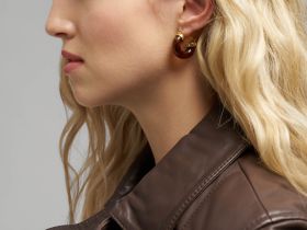 Объемные серьги-кольца