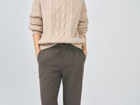 Утеплённые брюки, Коричневый