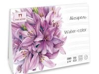 Планшет для акварели Лилия Холдинг "Лиловый джаз" 13,5х13,5 см 20 л 200 г