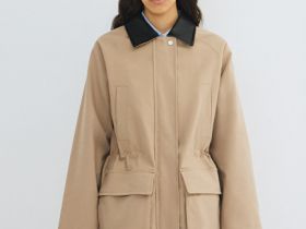 Куртка-рубашка из хлопка, Бежевый