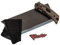 Складной нож Reate PL-7 PVD, сталь Nitro-V, рукоять микарта, черно-красный