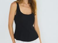 Топ с баской, Черный