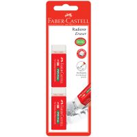 Набор ластиков Faber-Castell "PVC-Free" 2 шт., прямоугольный, 63*22*11мм, блистер