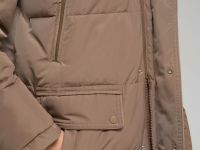 Пуховое полупальто со съемным капюшоном