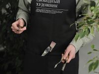 Фартук хлопковый "Свободный художник", Красный Карандаш