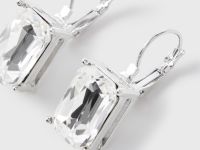 Серебристые серьги  Глория Джинс