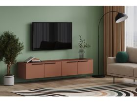 ТВ-тумба подвесная Кимбол 200x37 Терракотовый