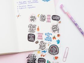 Наклейки ПВХ MESHU "Be cool", 10*21см, 31 наклейка