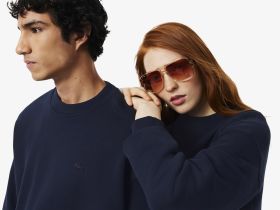 Хлопковый свитшот Lacoste свободного кроя унисекс