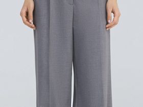 Прямые классические брюки, Серый