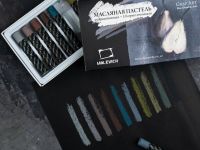 Набор масляной пастели профессиональной Малевичъ 10 шт, серые тона