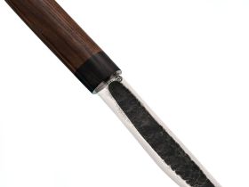 Нож Северный, сталь Х12МФ с кованым долом, рукоять ясень
