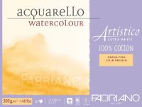 Альбом-склейка для акварели Fabriano "Artistico" Фин 23х30,5 см 20 л 300 г, экстра белый