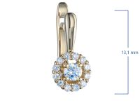 Серьги из желтого золота э0312сг02163200