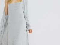 Удлинённый кардиган с кашемиром, Серый