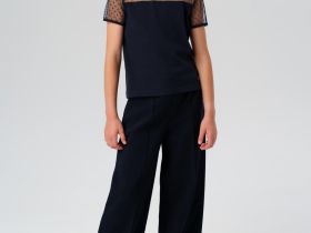 Фуфайка трикотажная для девочек (футболка)