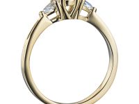 Кольцо из желтого золота с бриллиантами э0301кц11240373