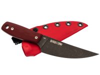 Нож Barmaley Knives Буратино L, сталь VG-10, рукоять микарта, красный