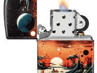Зажигалка ZIPPO Galactic Landscape Design с покрытием 540 Matte, латунь/сталь, разноцветная, матовая, 38x13x57 мм
