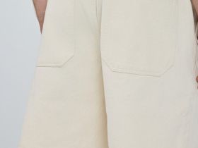 Джинсовые шорты с эластичным поясом, Белый