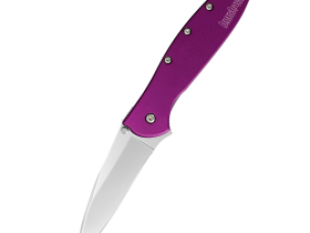 Полуавтоматический складной нож Kershaw Leek, сталь 14C28N, рукоять алюминий, фиолетовый