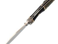 Складной нож Reptilian Трапёр-02 ограниченный выпуск, сталь D2, рукоять черный G10/зеленая микарта