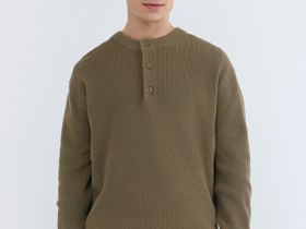 Джемпер из текстурной пряжи, Бежевый