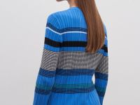 Джемпер полуприлегающего силуэта из хлопка