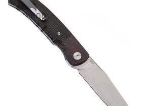 Складной нож QSP Gannet, сталь 154CM, рукоять микарта, вставка карбон