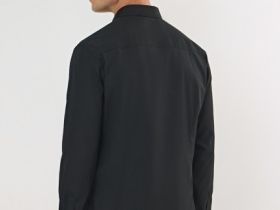 Рубашка из плотной ткани, Черный