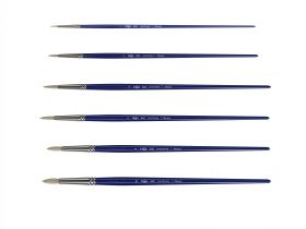 Кисть синтетика №2 круглая Гамма "Манеж" длинная ручка