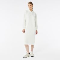 Женское длинное платье Lacoste с капюшоном