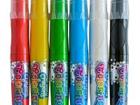 Набор восковых мелков Colorino 6 шелковистых цветов, супер мягкие в пластиковом держателе