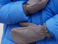 Утепленные флисовые варежки