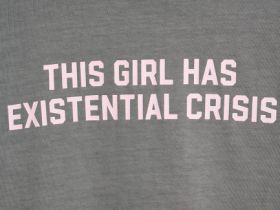 Футболка с принтом для девочек, Серый