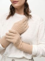 Перчатки из кашемира 31017 бежевые