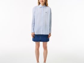 Женская рубашка Lacoste оверсайз