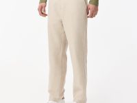 Мужские брюки Lacoste из смеси хлопка и льна