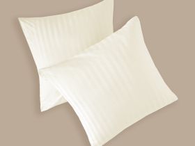 Комплект наволочек Экрю страйп-сатин 40156