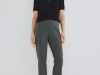 Джемпер с коротким рукавом, Черный