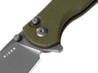 Складной нож Kizer Mini Grouper, сталь D2, рукоять G10, зеленый