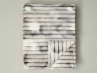 Плед Soft strip, серо-белый