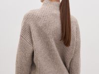 Джемпер силуэта трапеция с шерстью