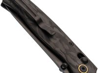Складной нож SRM Medal 255L-FB2, сталь 140Cr, рукоять измельчённый карбон, черный