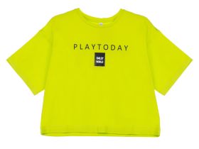 Фуфайка трикотажная для девочек (футболка)